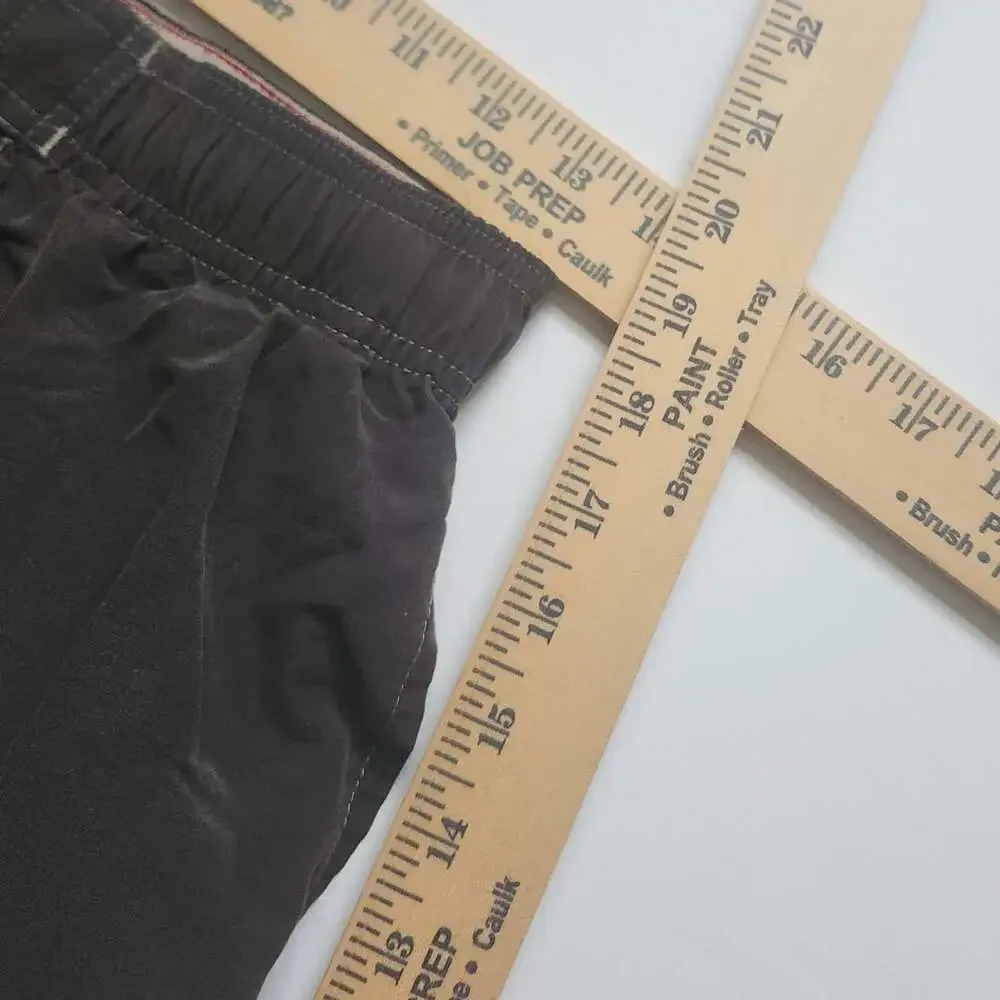 Vintage Y2K No Bad Days Board Shorts Size S Gray Cargo Swim Trunks